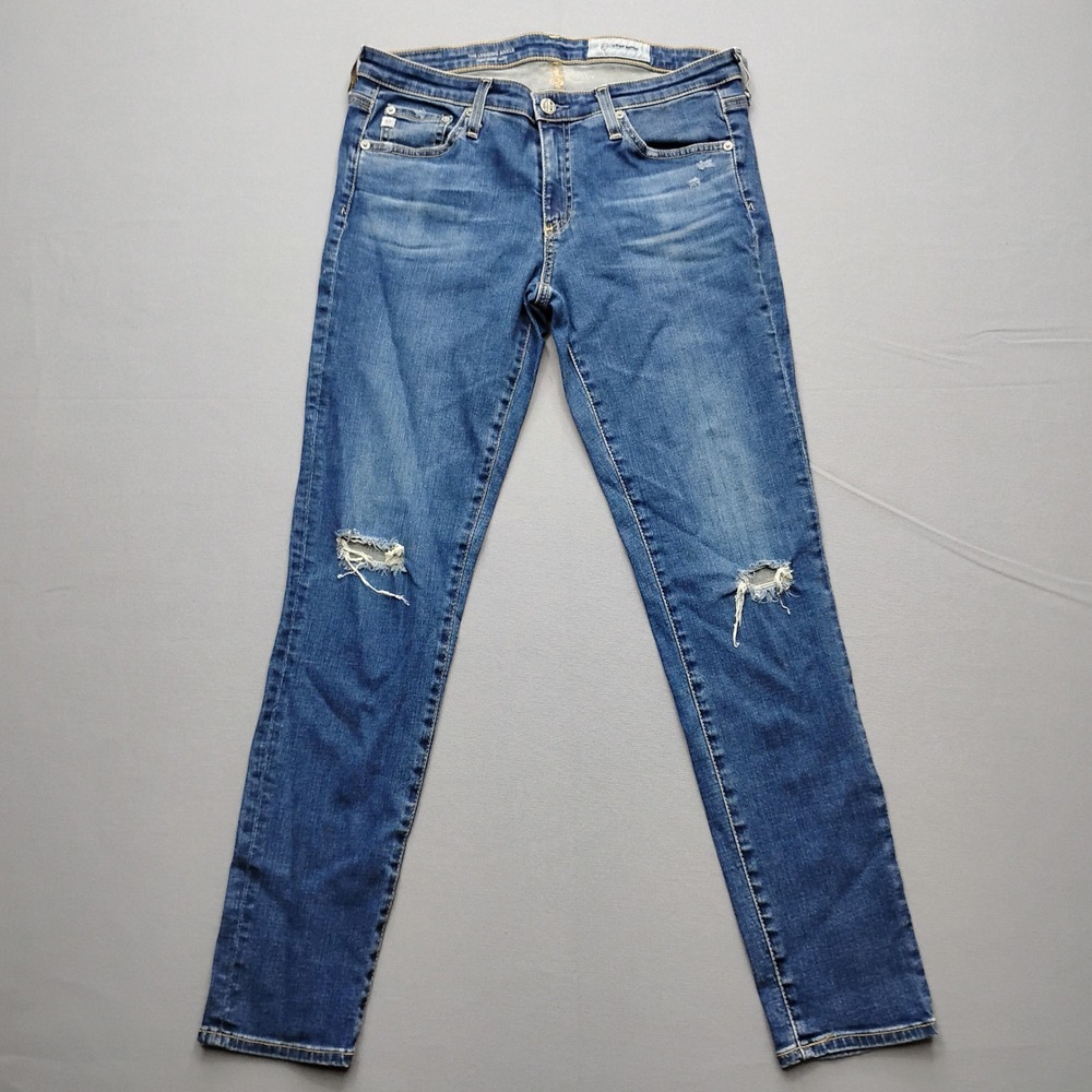AG Adriano Goldschmied The Legging Ankle Super Skinny Jeans Blue 30R REV1389